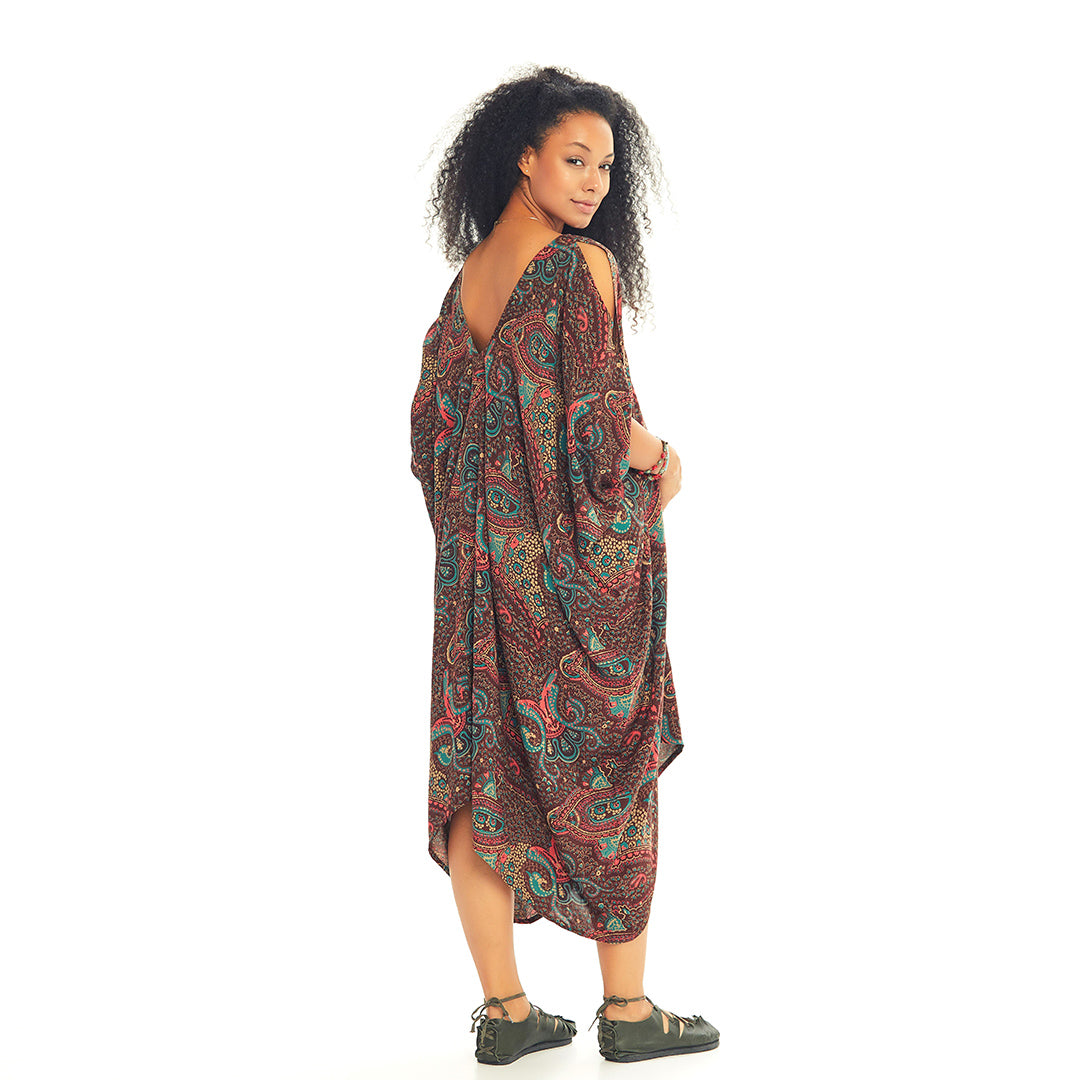 Loose Fit Paisley Print Maternity Sundress